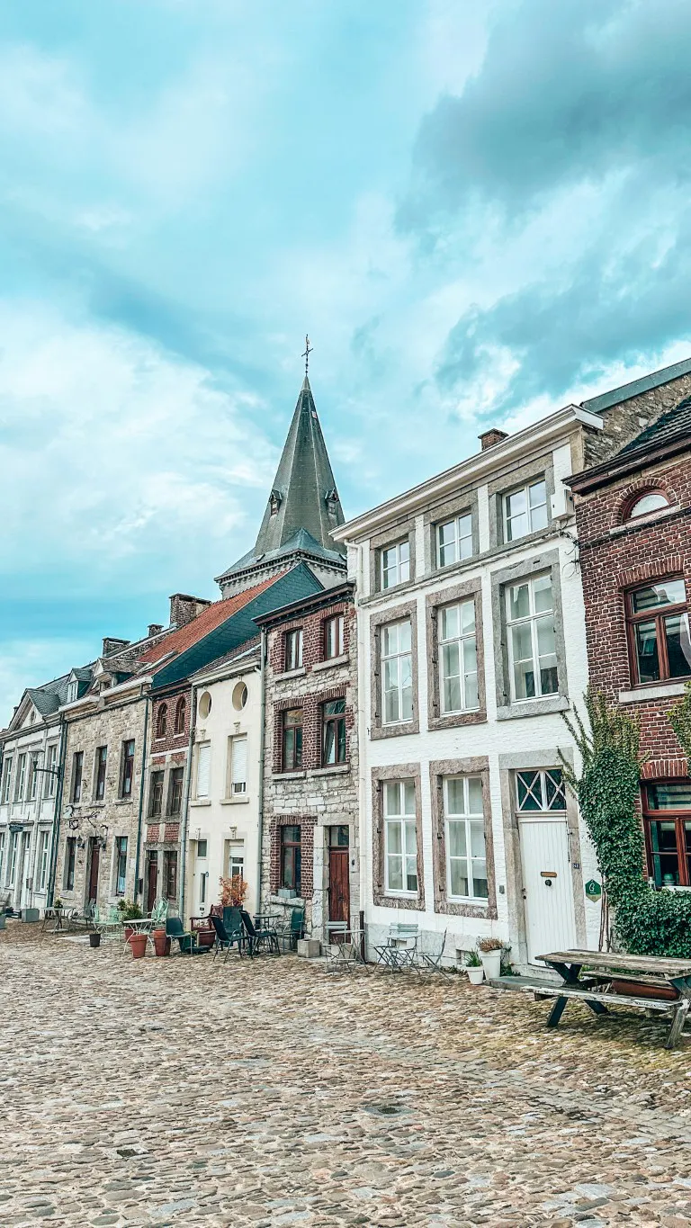 Charming main square of Limbourg village