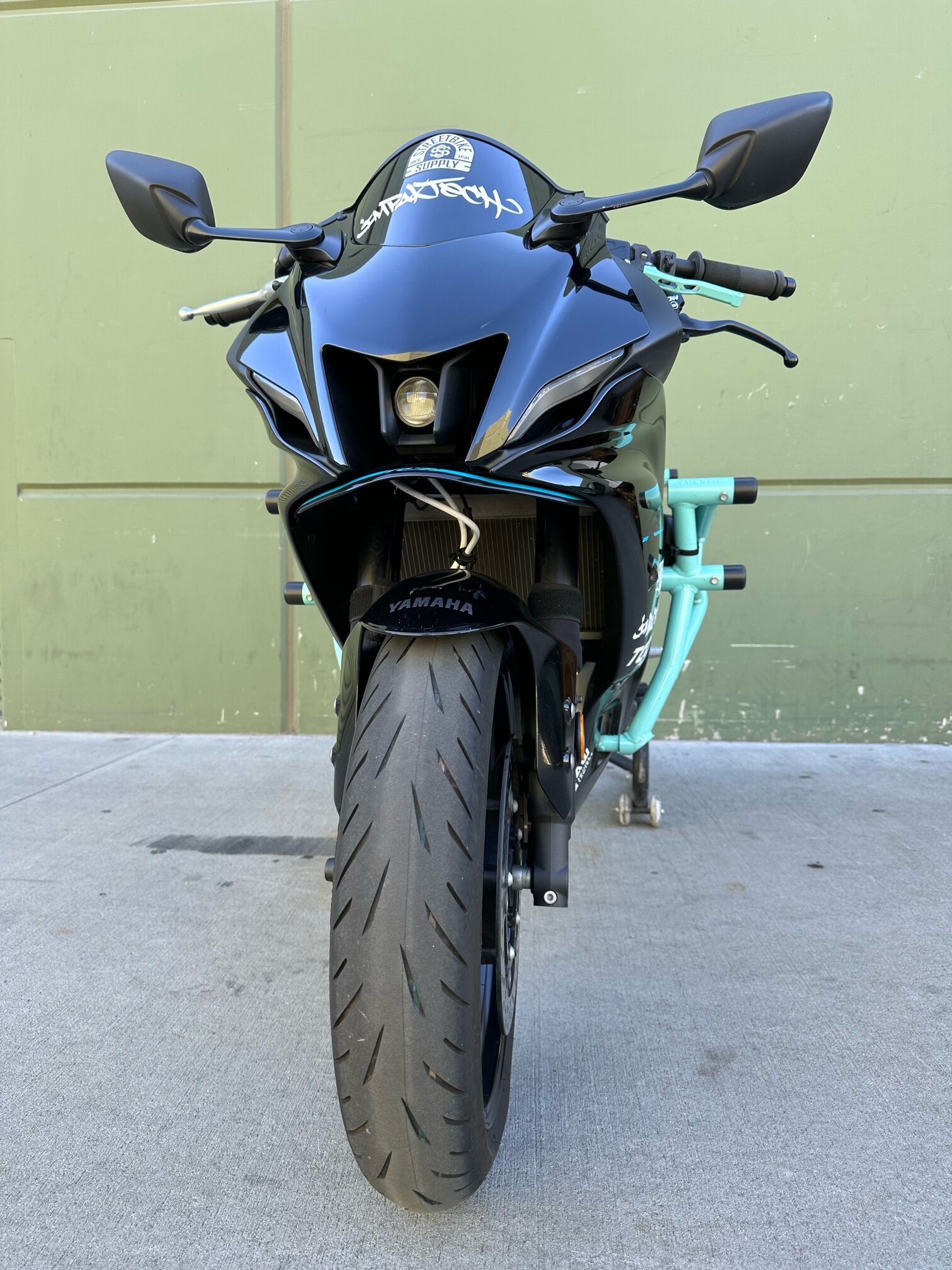 2022 Yamaha R7 Crash Cage, Subcage, Ez Pull Clutch Lever, and Clip ons
