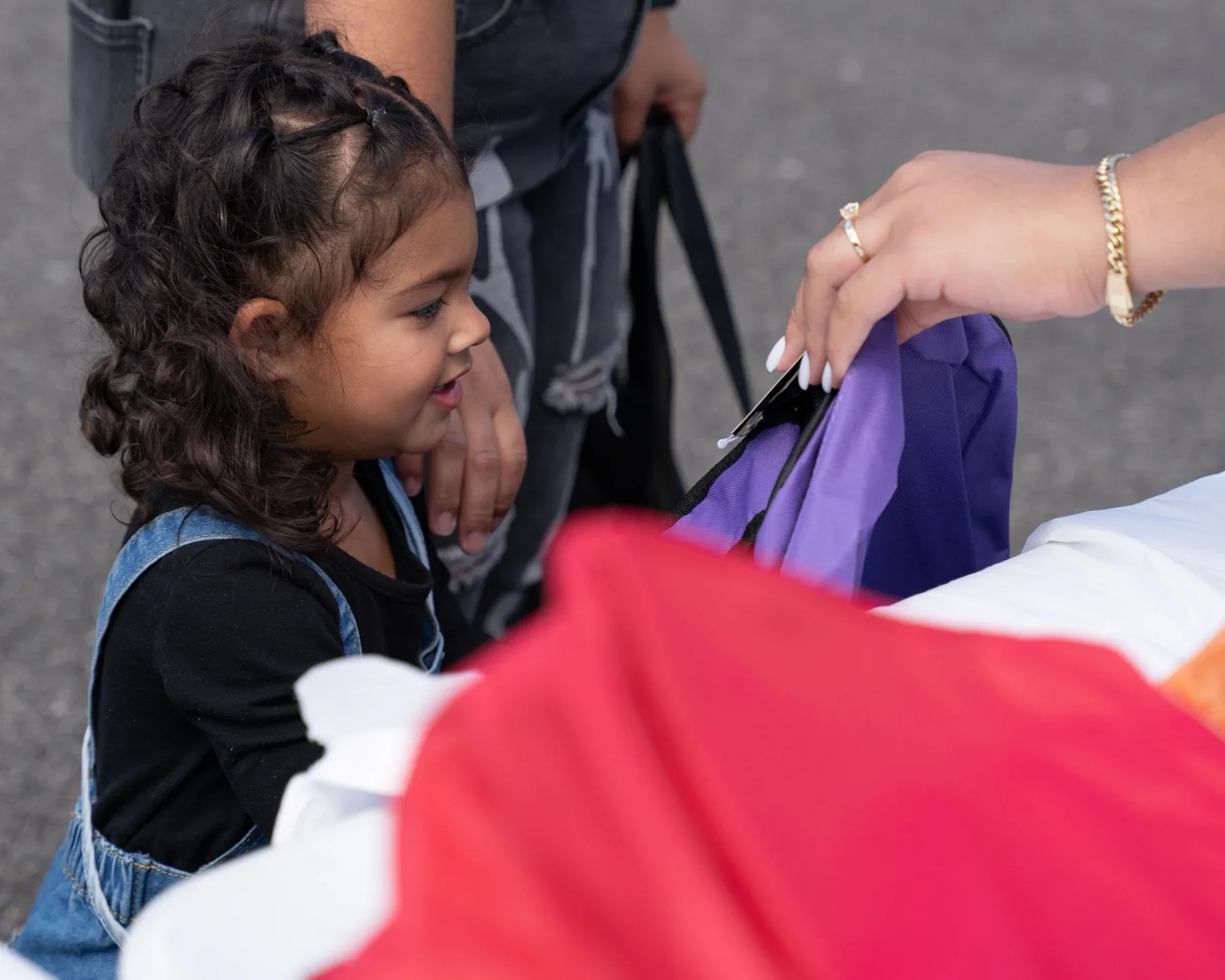 Back-to-school supplies prepared for distribution