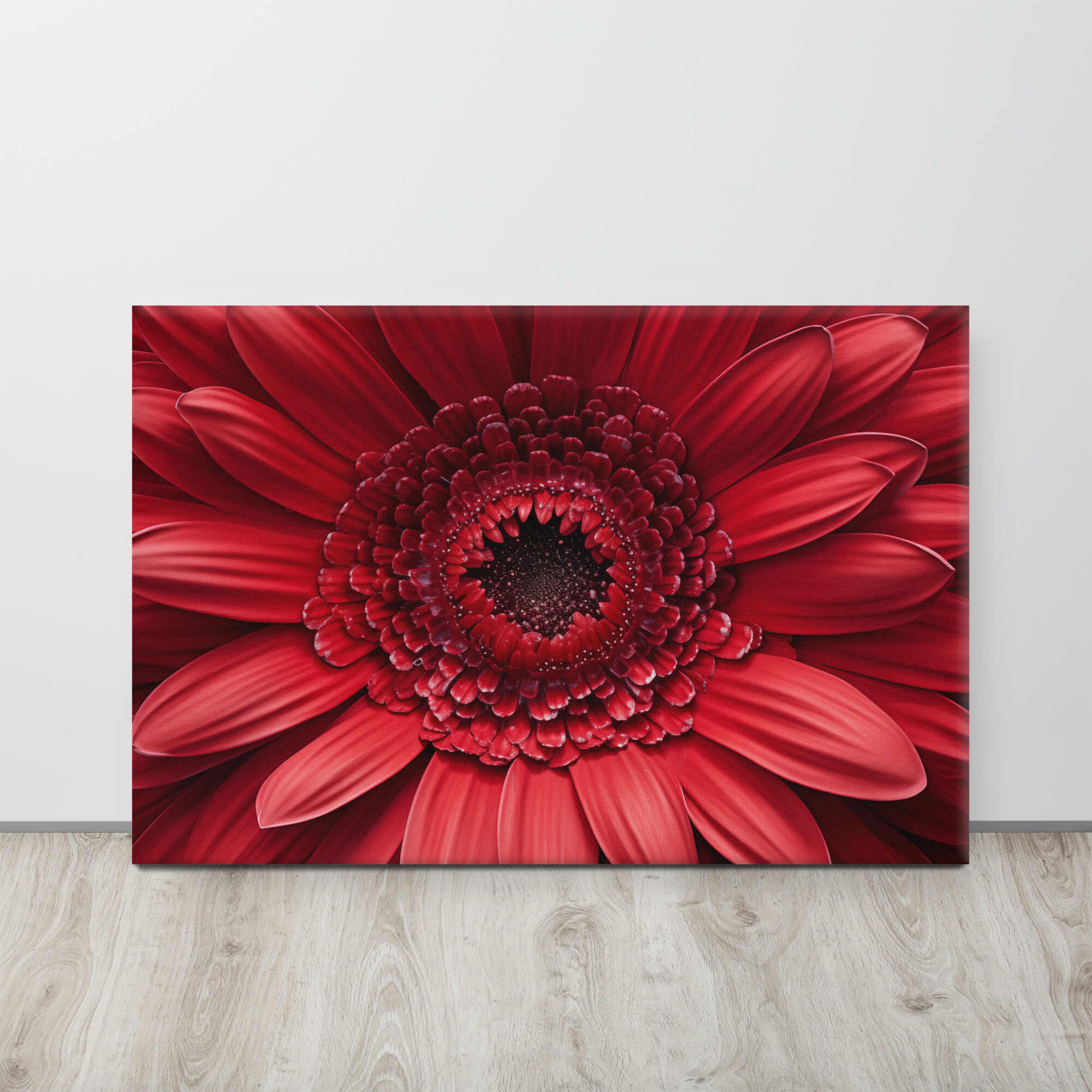 Tableau sur toile Mariée rose, bouquet de fleurs, roses et gerberas