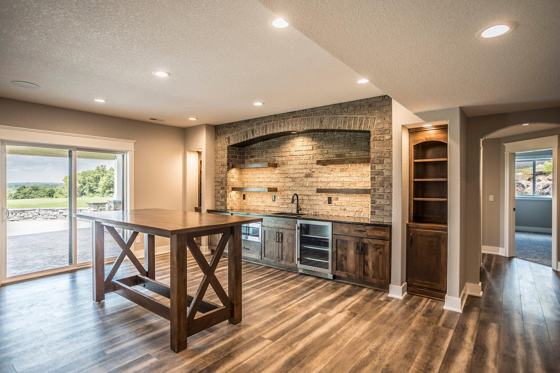 Custom 132 - Modern Farmhouse Open Concept with Walkout Ranch House Pl -  Ahmann Design, image size:1920x1280