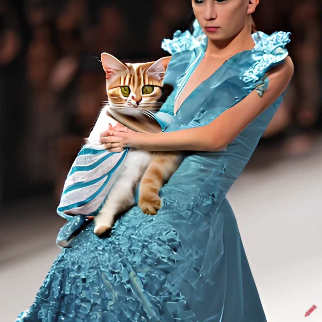 AI Fashion: Cats in Gowns – Rhonda World