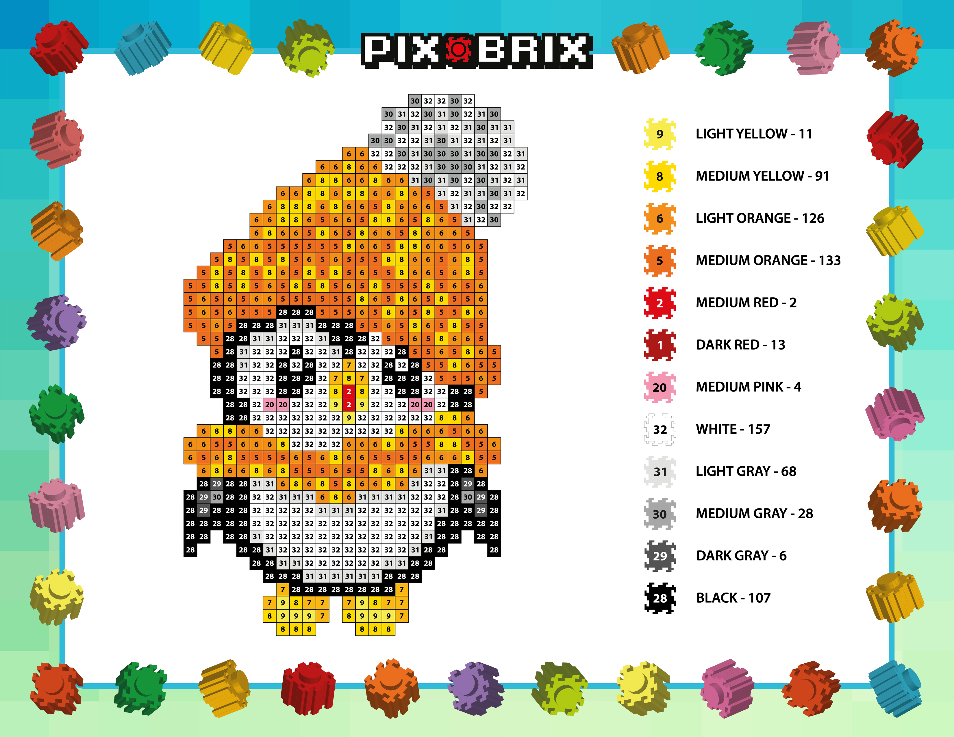 Craft Wild Wonders: Animal Pixel Art Templates – Pix Brix