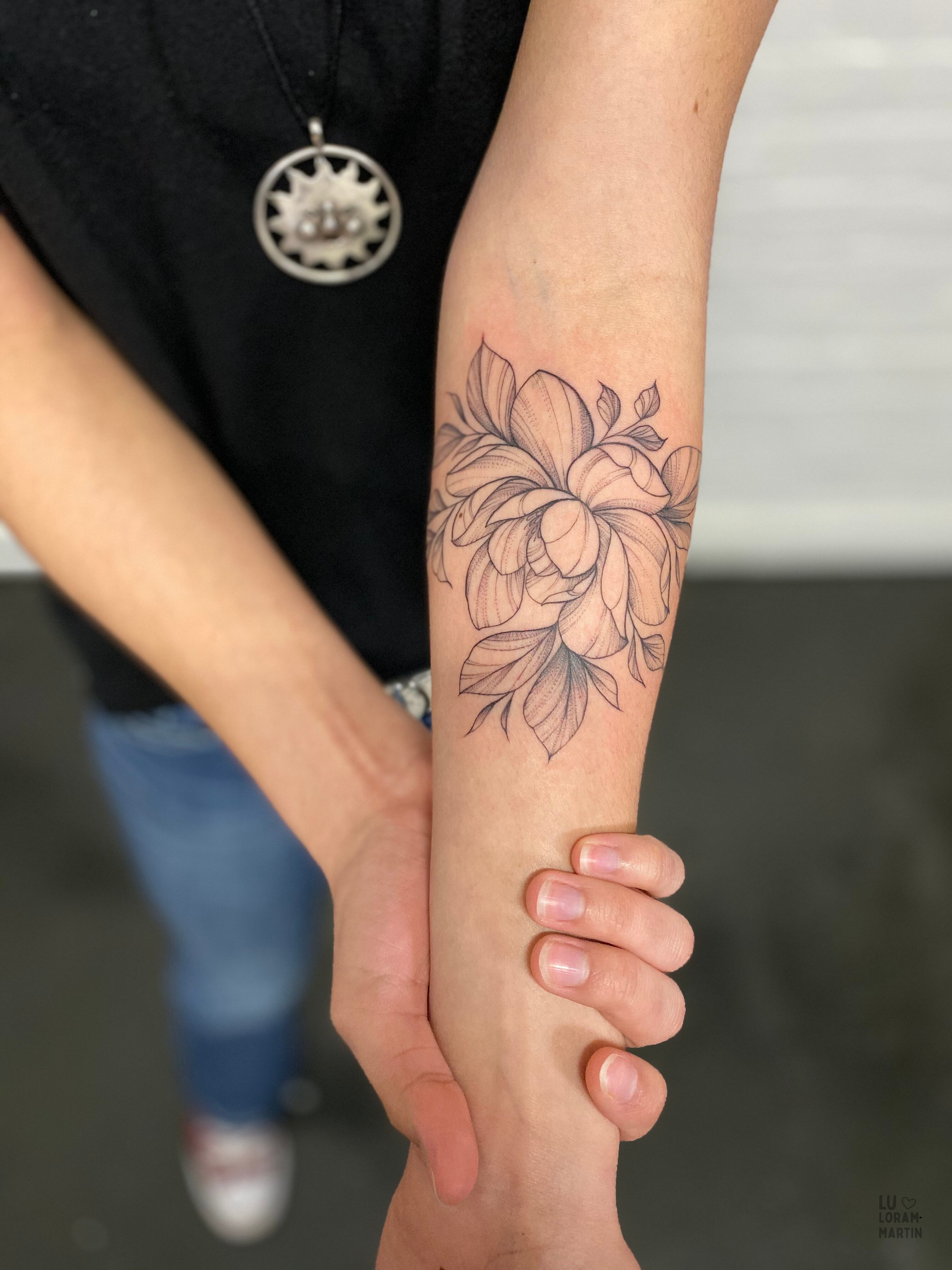 Floral Forearm Tattoos for Summer Vibes