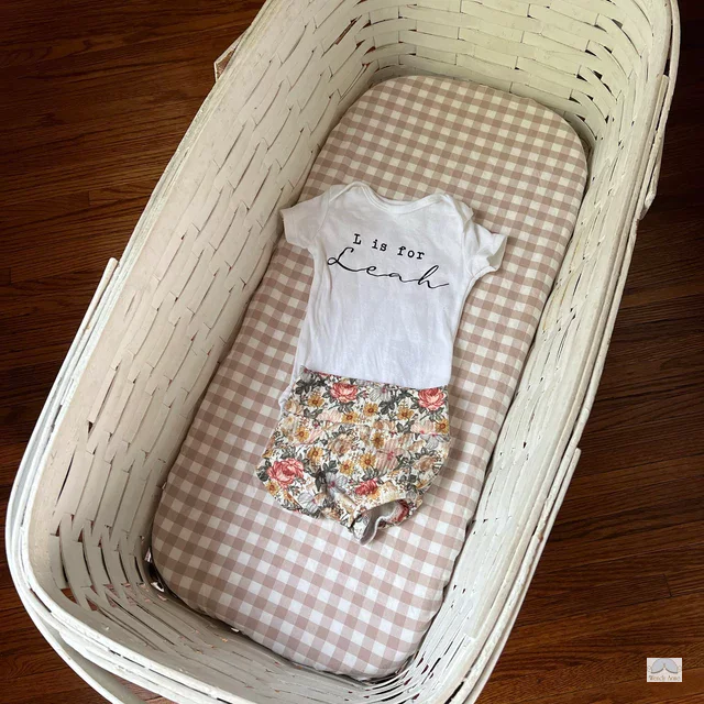 Luxurious Baby Linens Moses Basket Cradle Bassinet Wendy Anne