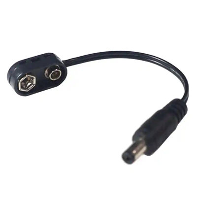 9V Battery Clip to pedal power converter
