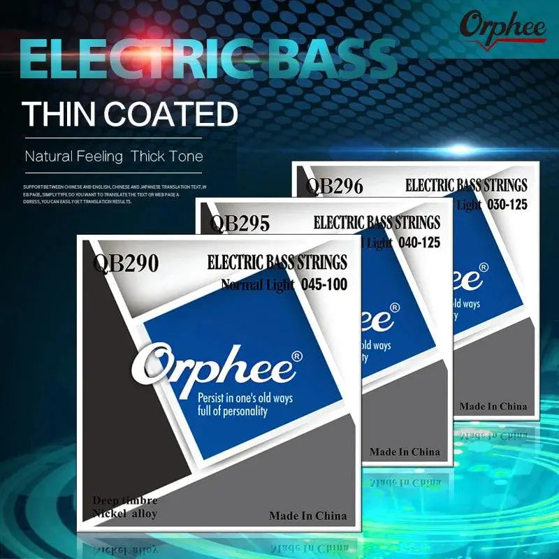 Orphee - QB295 - Electric Bass Strings 5 strings - .040, .060, .080, .100, .125 logo