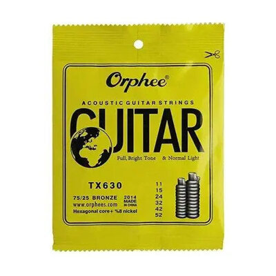 Orphee - TX630 - 11-52- ACOUSTIC Guitar String - Normal Light