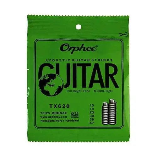 Orphee - TX620 - 10-47 ACOUSTIC Guitar String Set - Extra light logo