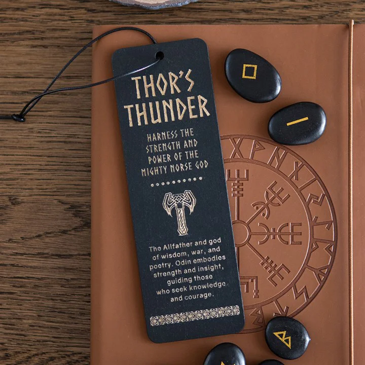 Thor's Thunder Wooden Bookmark logo