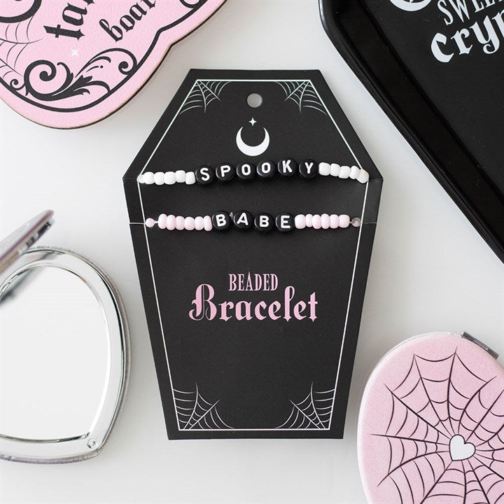 Spooky Babe Beaded Bracelet Set logo